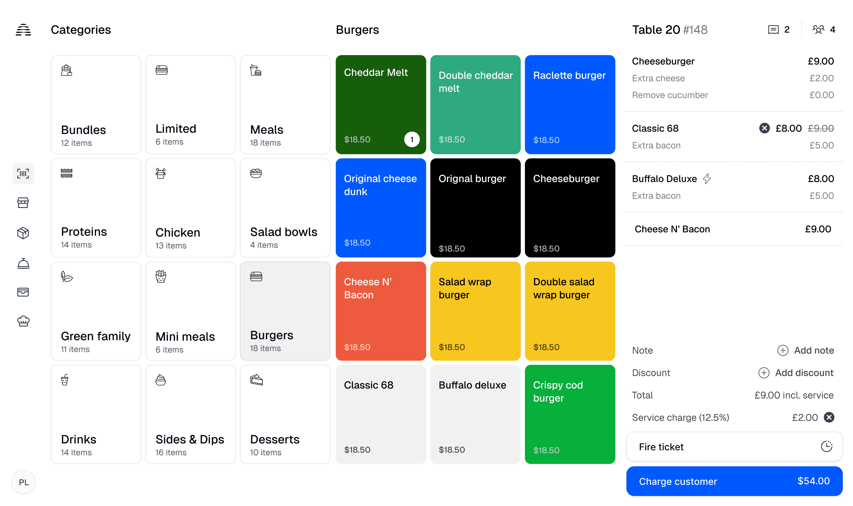 A preview of the Air POS point-of-sale dashboard